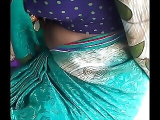 super-fucking-hot Telugu aunty uniformly there boob's far jalopy 36